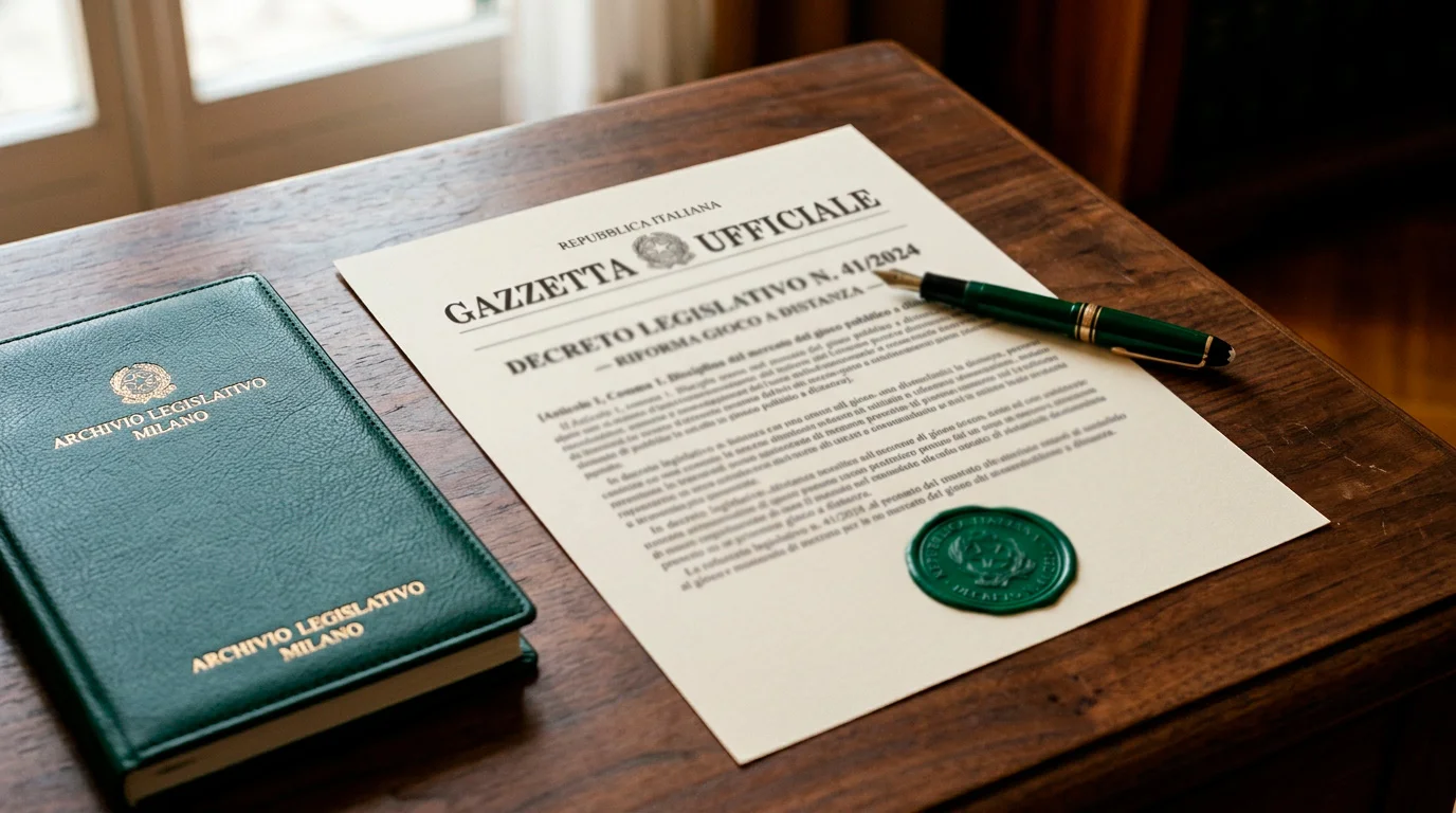 Documento ufficiale della riforma ADM sul gioco a distanza del 13 novembre 2025